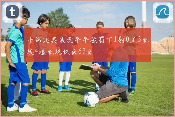 卡诺比奥表现平平被罚下1射0正3犯规4造犯规仅获63分